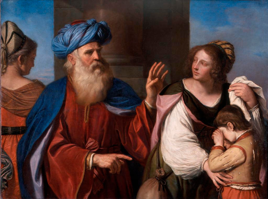 Abraham odrzucający Agar - Guercino
