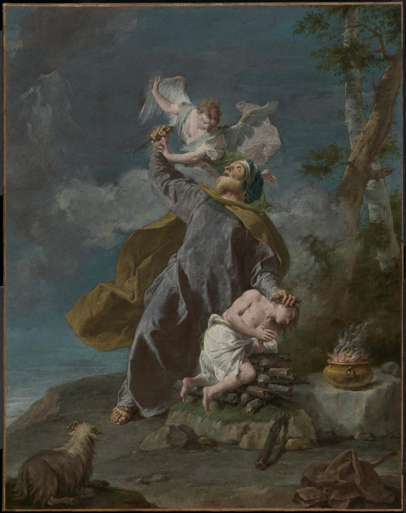 Abraham składający w ofierze swojego syna Izaaka - Giovanni Battista Pittoni