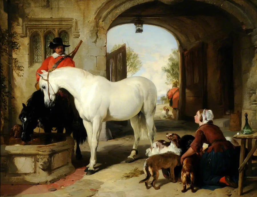 Nawadnianie koni - Edwin Henry Landseer