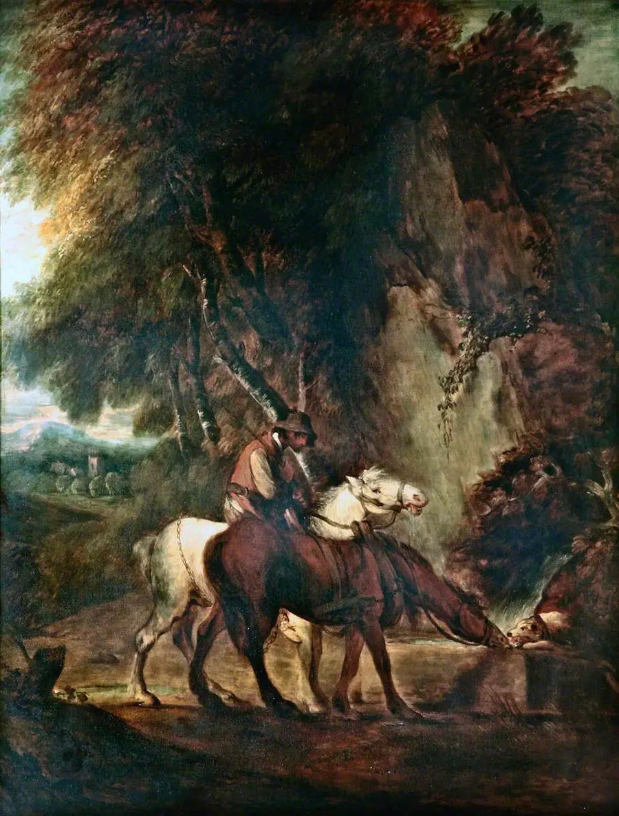 Podawanie koniom wody - Thomas Gainsborough