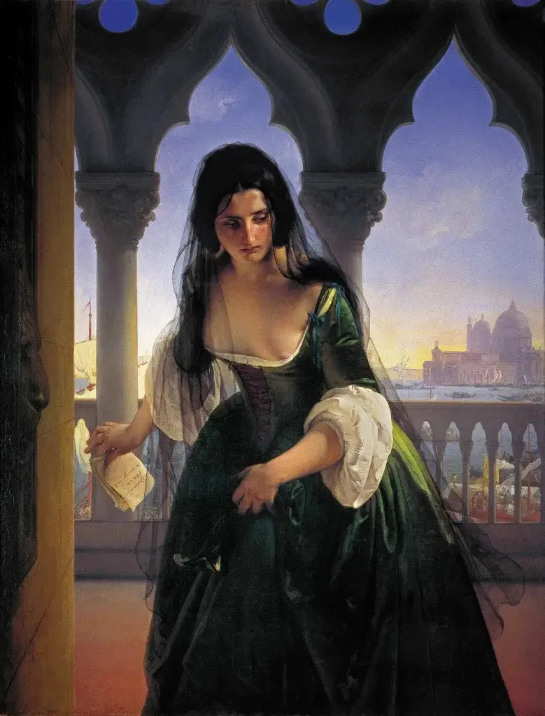 Accusé secret - Francesco Hayez image 1 copie peinte à la main à l’huile