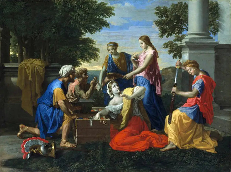 Achilles wśród dziewcząt króla Lykomeda - Nicolas Poussin