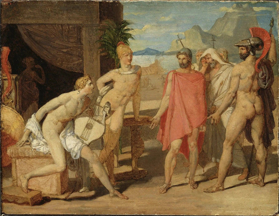 Achille przyjmujący ambasadorów Agamemnona - Jean-Auguste-Dominique Ingres