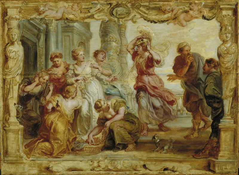 Achilles uznany wśród córek Lykomedesa - Peter Paul Rubens