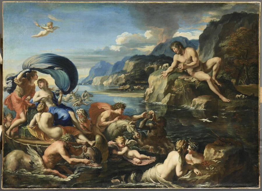 Acis et Galatée se dérobant au regard de Polyphème - François Perrier
