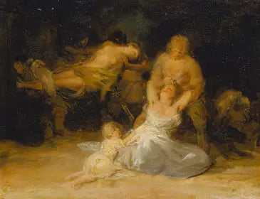 Akt przemocy wobec dwóch kobiet - Francisco de Goya