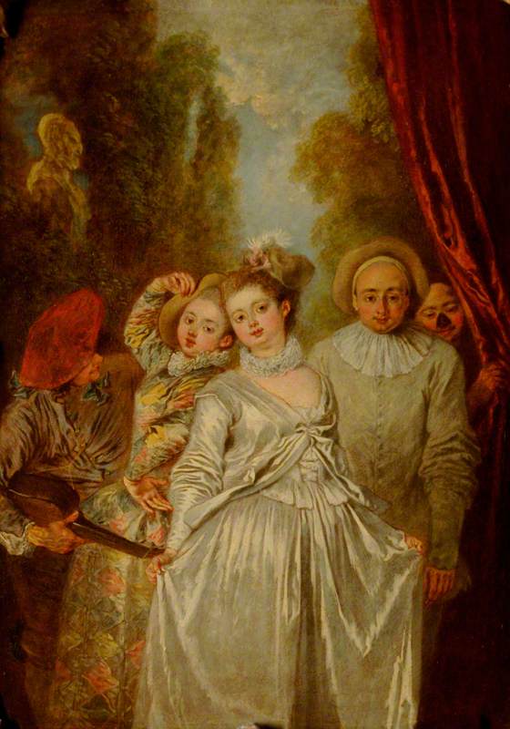 Aktorzy włoskiego zespołu - Antoine Watteau