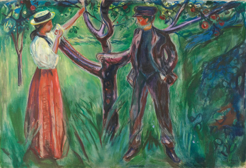 Adam i Ewa - Edvard Munch