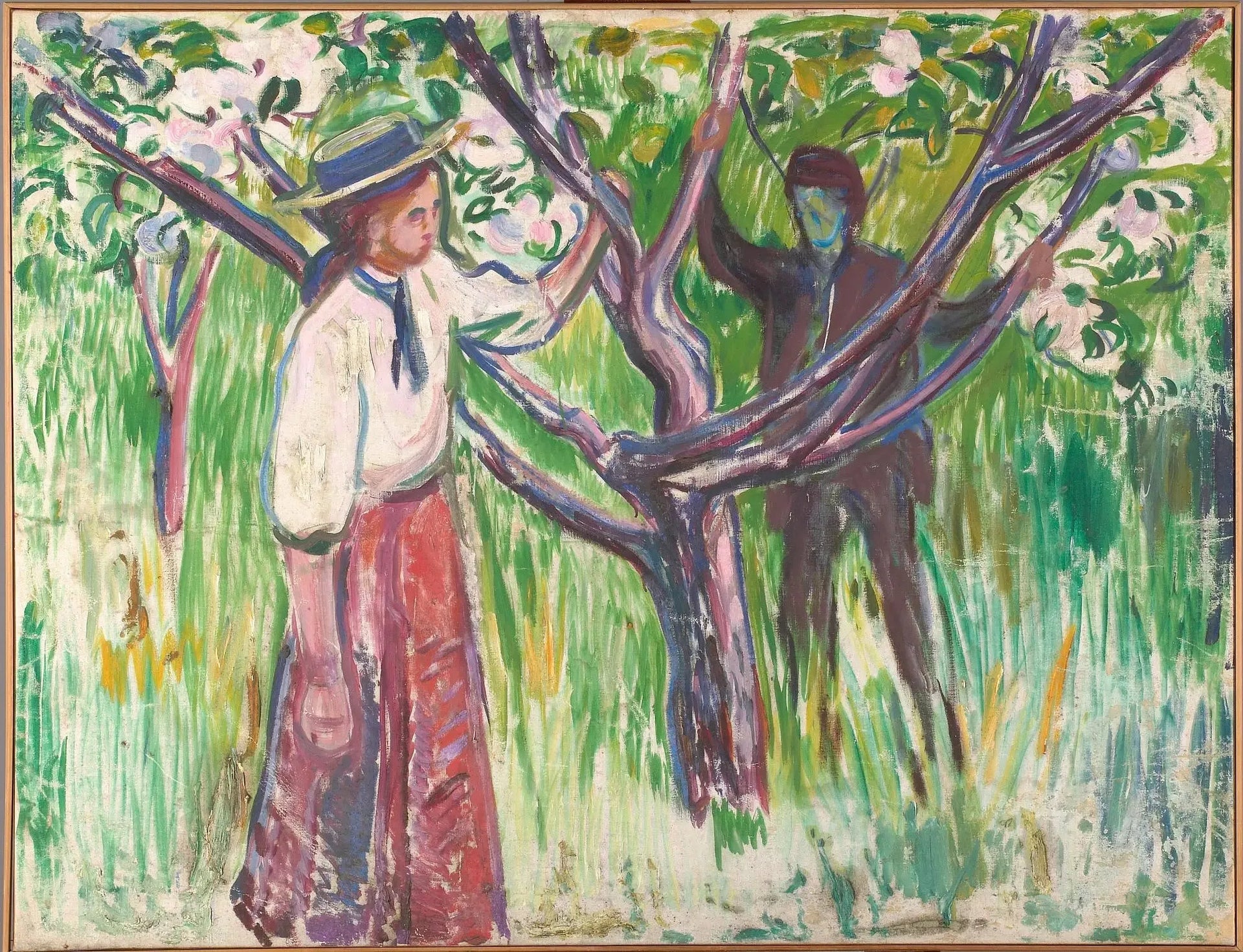 Adam et Ève - Edvard Munch image 1 reproduction artisanale de tableau