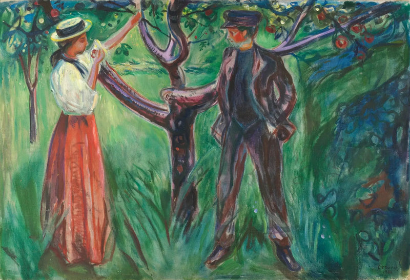 Adam i Ewa - Edvard Munch