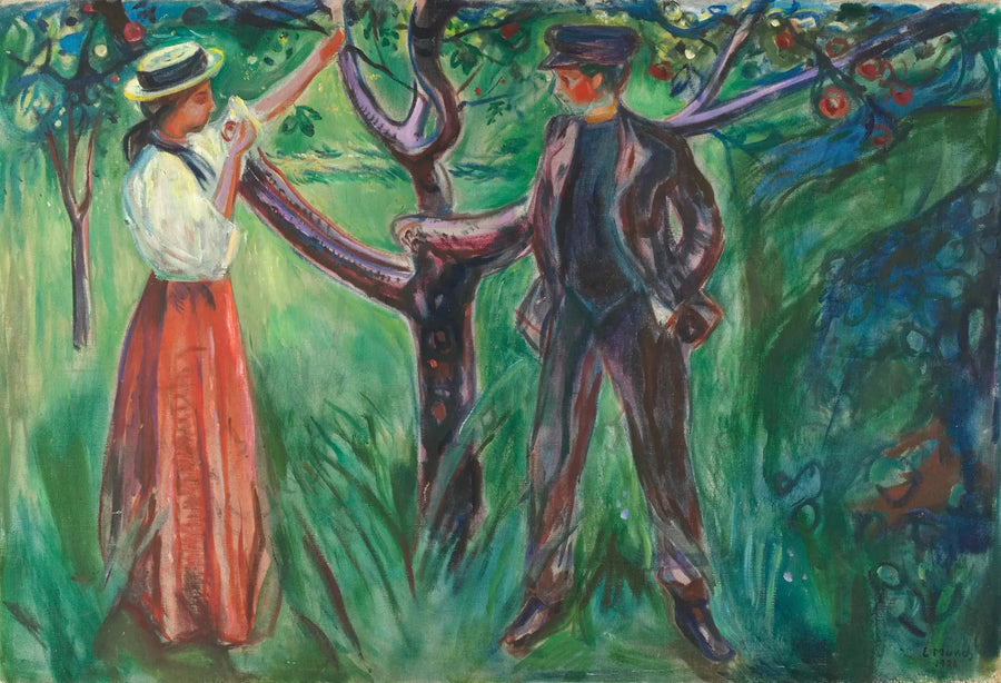 Adam i Ewa - Edvard Munch