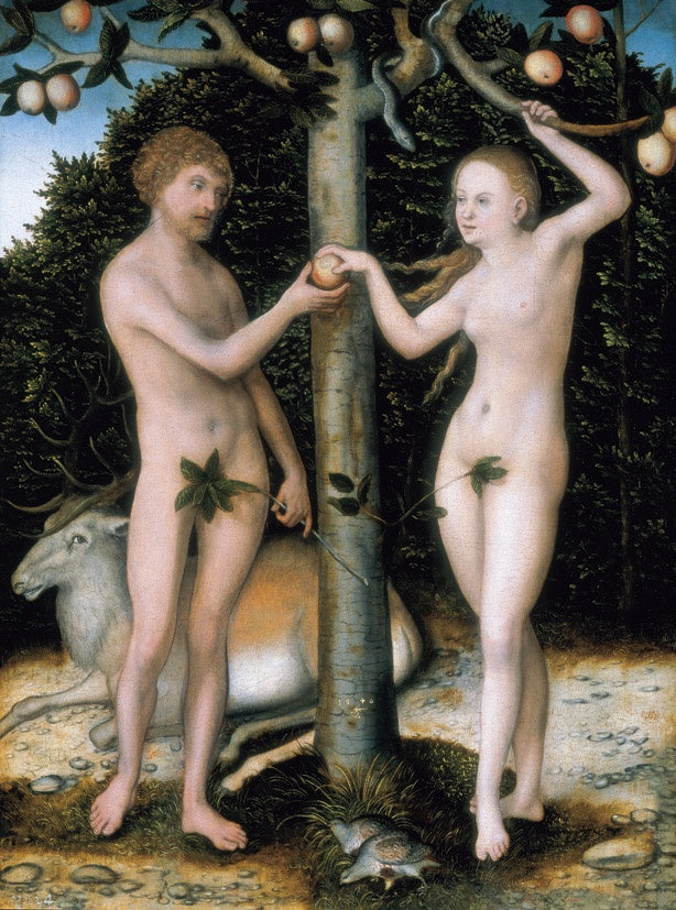 Adam i Ewa - Upadek człowieka - Lucas Cranach Starszy