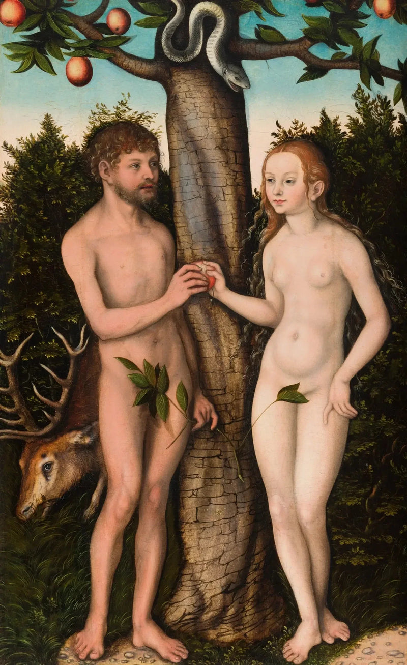 Adam i Ewa - Lucas Cranach Starszy