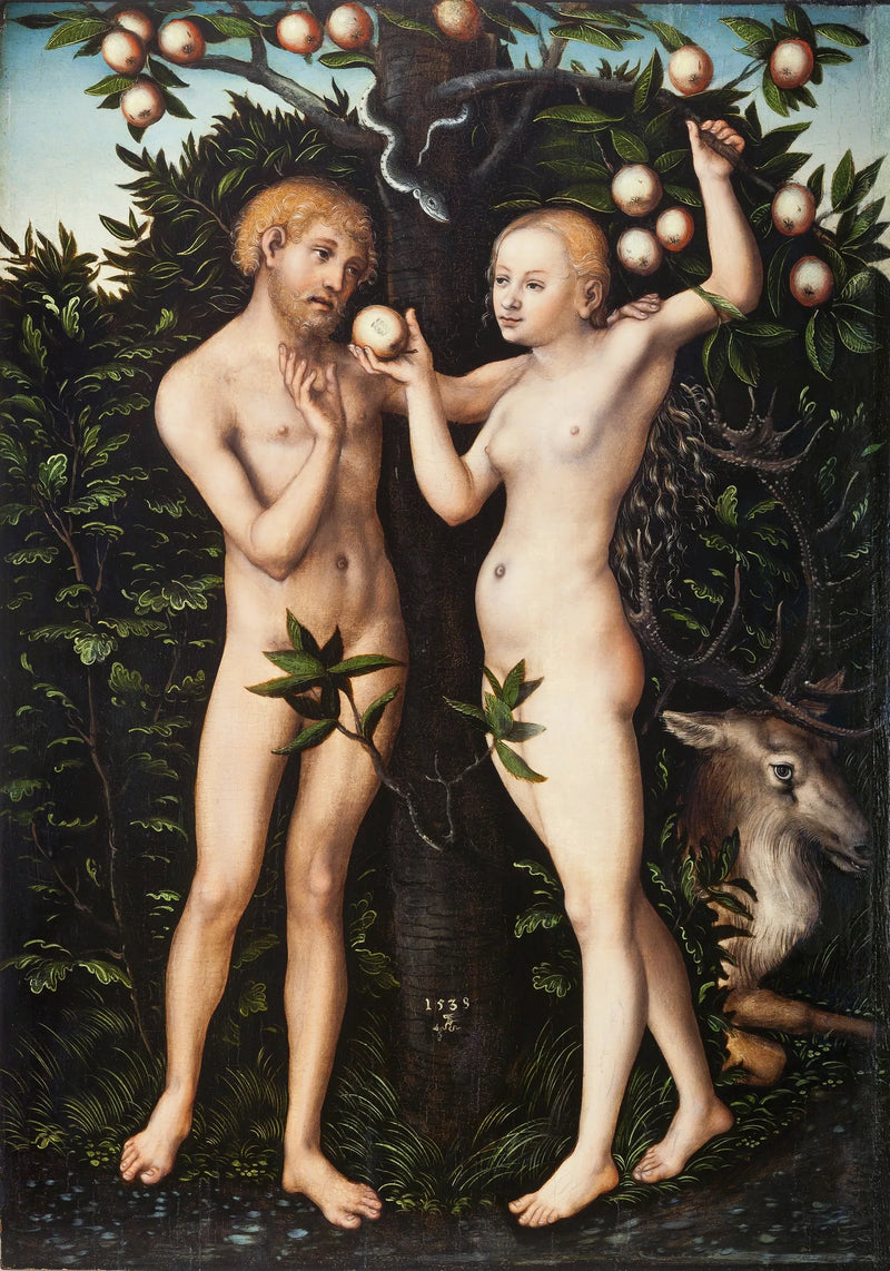 Adam i Ewa - Lucas Cranach Starszy