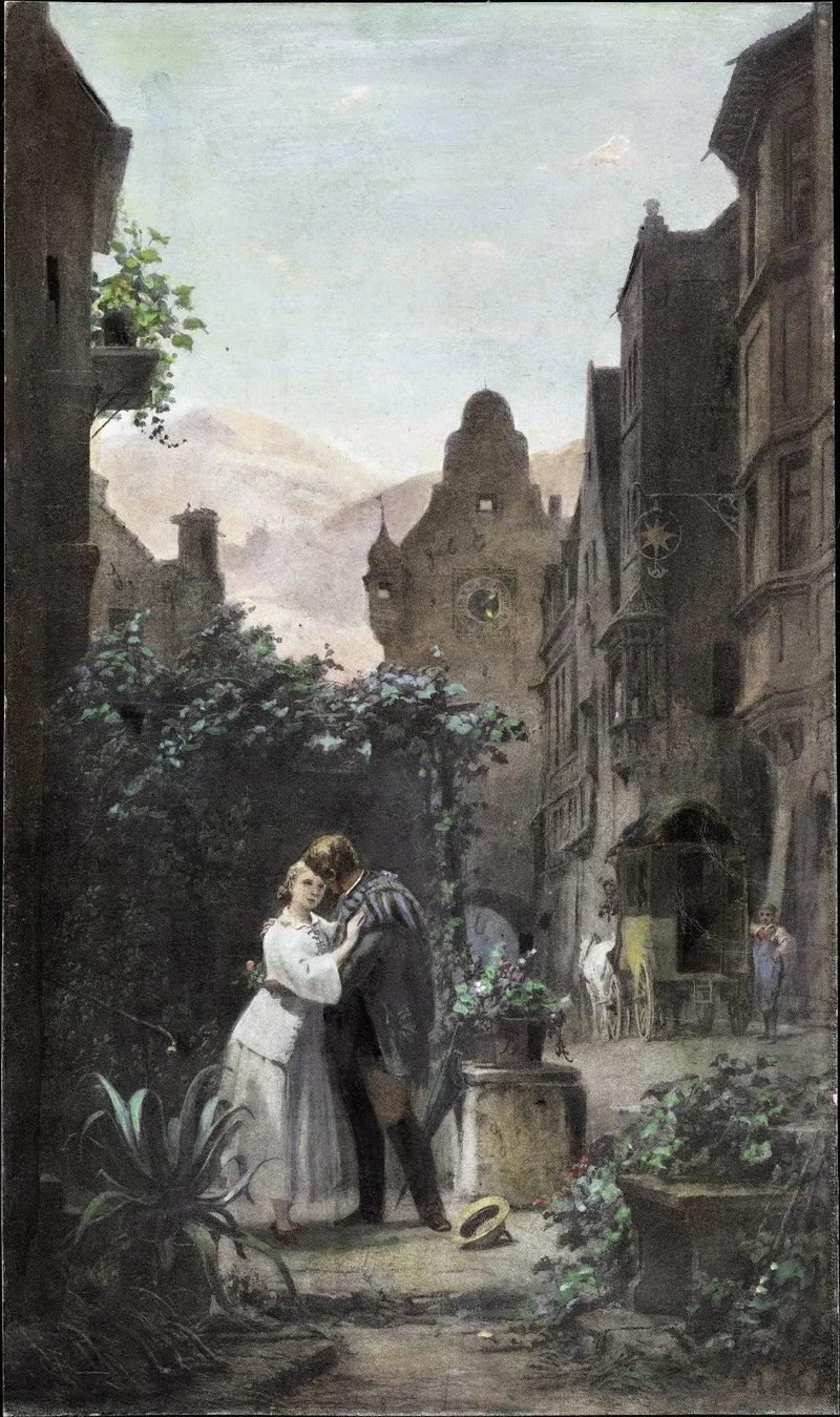 Pożegnanie - Carl Spitzweg