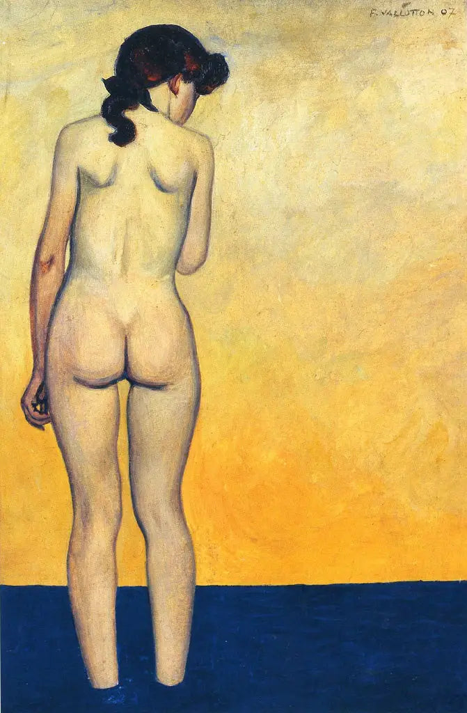 Nastolatka wchodząca do wody - Félix Vallotton