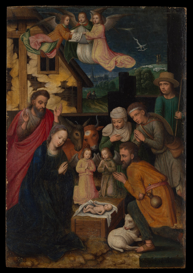 L'Adoration des bergers - Marcellus Coffermans