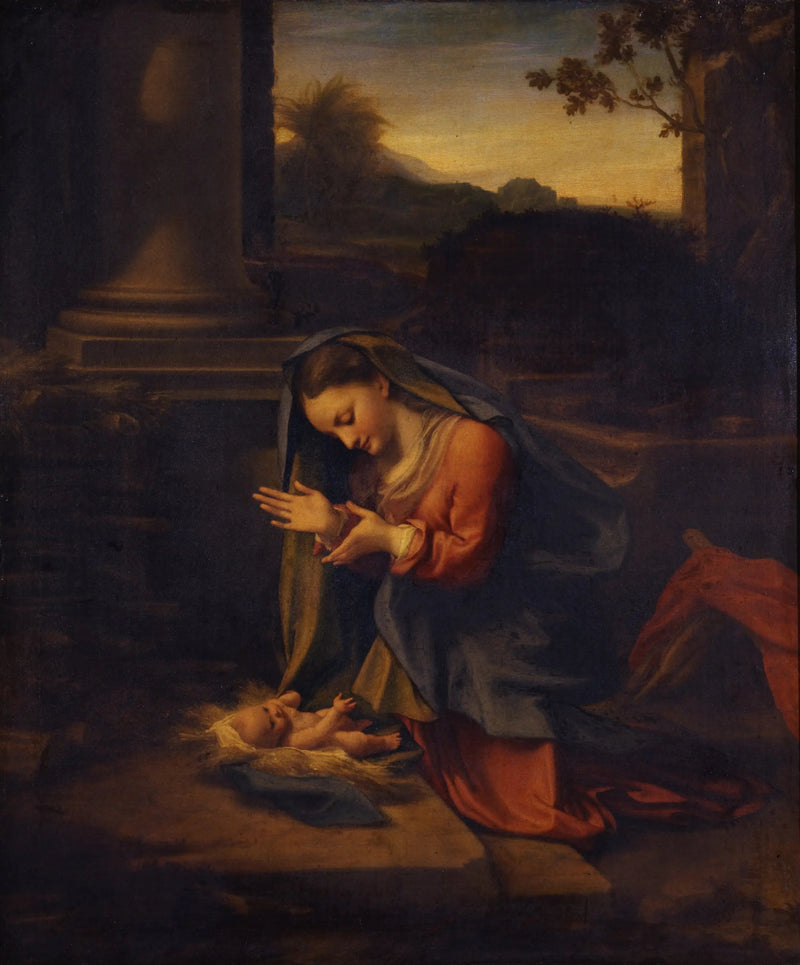 Adoracja Dzieciątka - Antonio da Correggio