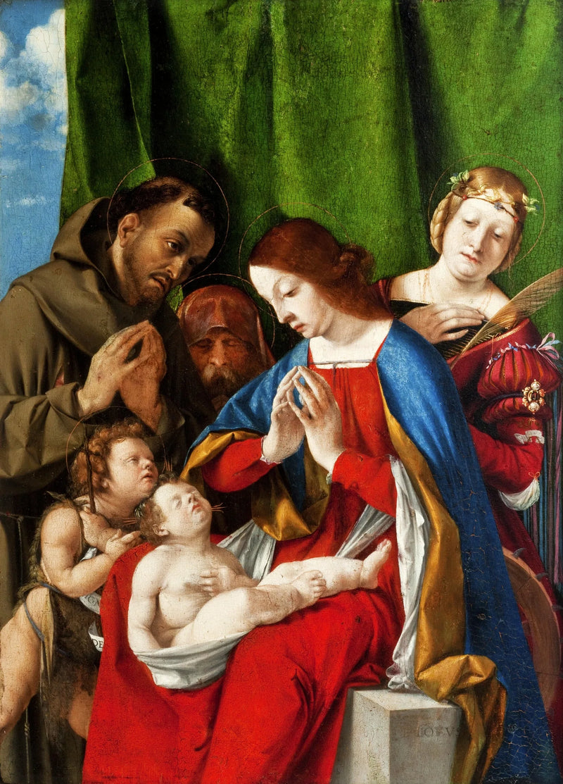 Adoracja Dzieciątka - Lorenzo Lotto