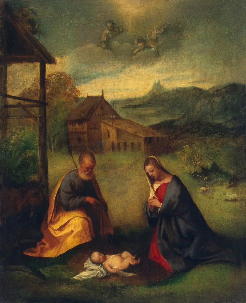 Uwielbienie Dzieciątka - Titian