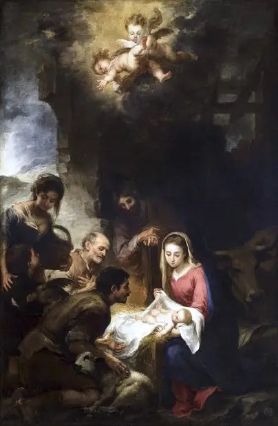 Uwielbienie pasterzy - Bartolomé Esteban Murillo