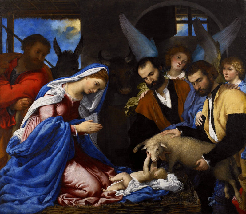Adoracja pasterzy - Lorenzo Lotto