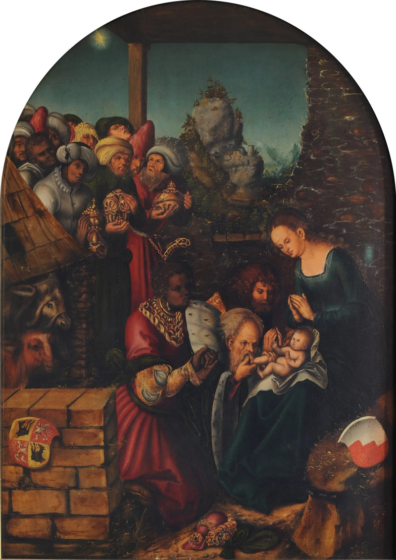 Adoracja Trzech Króli - Lucas Cranach Starszy