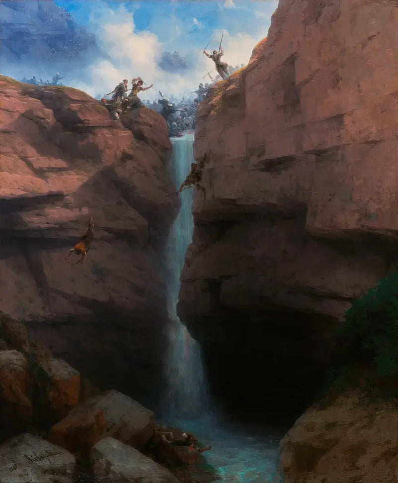 Starcia między Chirwanami a Mouridami w Gunib - Iwan Aiwasowski