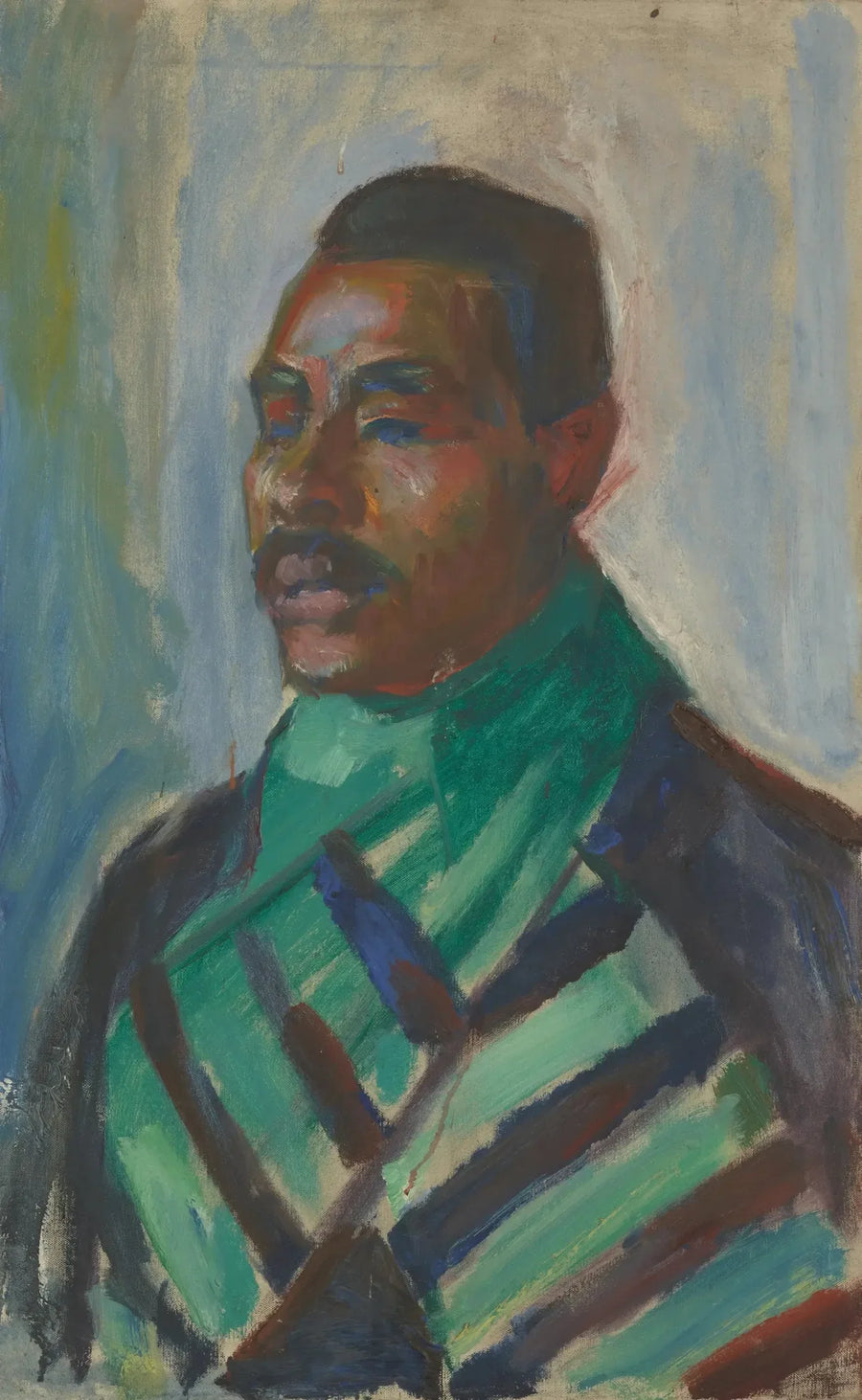 Afrykanin w zielonym szalu - Edvard Munch