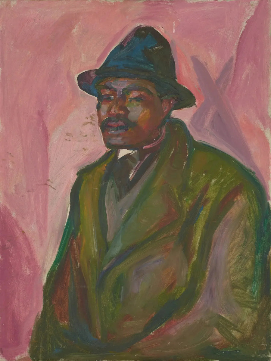 Afrykanin w zielonym płaszczu - Edvard Munch