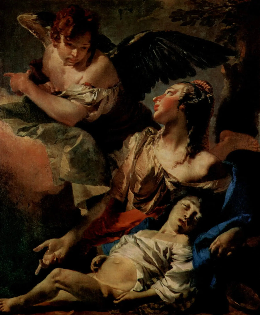 Agar i Ismaël na pustyni - Giovanni Battista Tiepolo