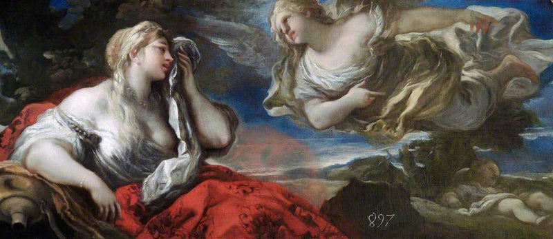 Agar i Ismaël na pustyni - Luca Giordano
