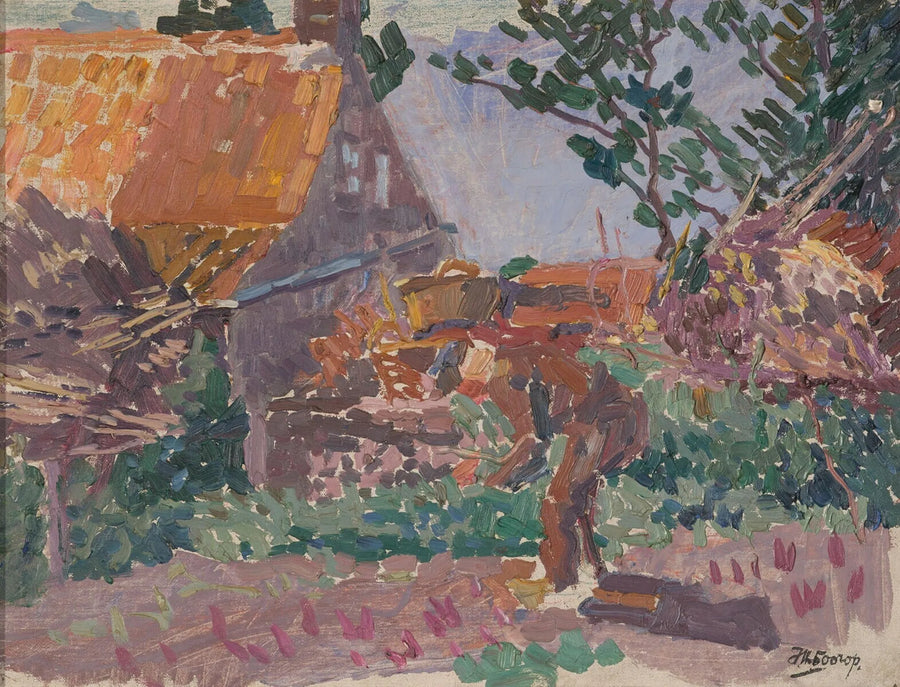 Rolnik na swoim ogrodzie - Jan Toorop