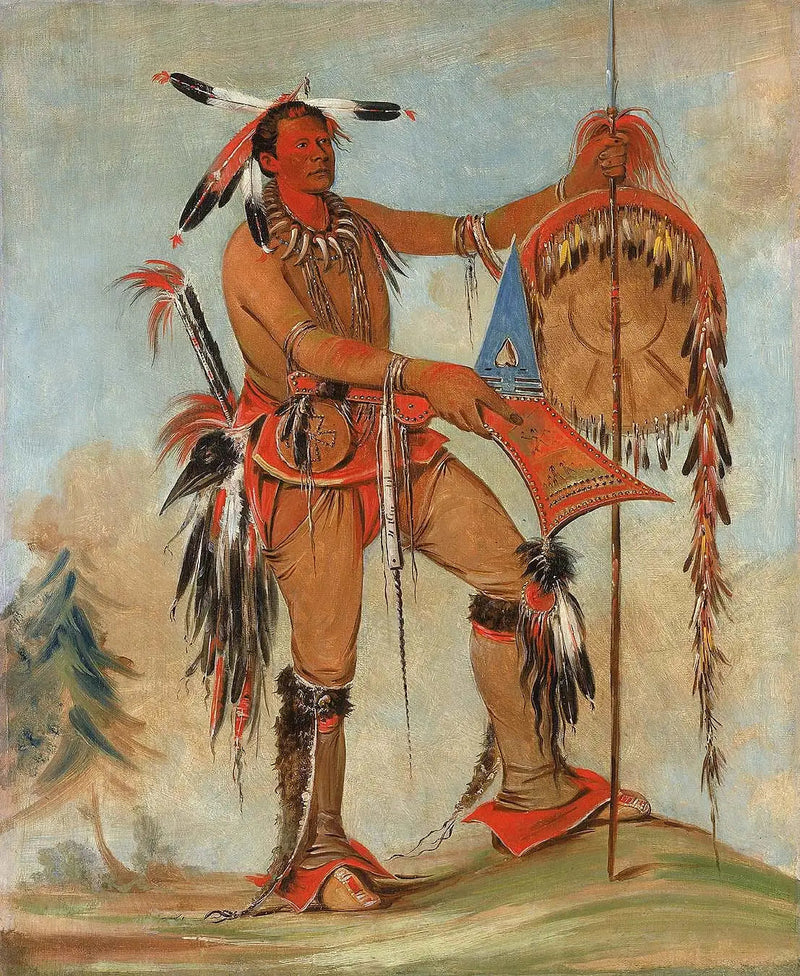 Ah-móu-a, wieloryb, jeden z głównych bohaterów Kee-o-kúk - George Catlin