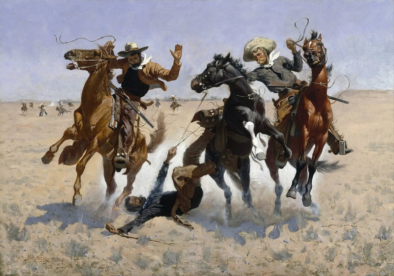 Pomoc koledze - Frederic Remington