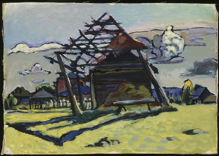 Akhtyrka, konstrukcja dla stogu siana i farmy - Wasilij Kandinsky