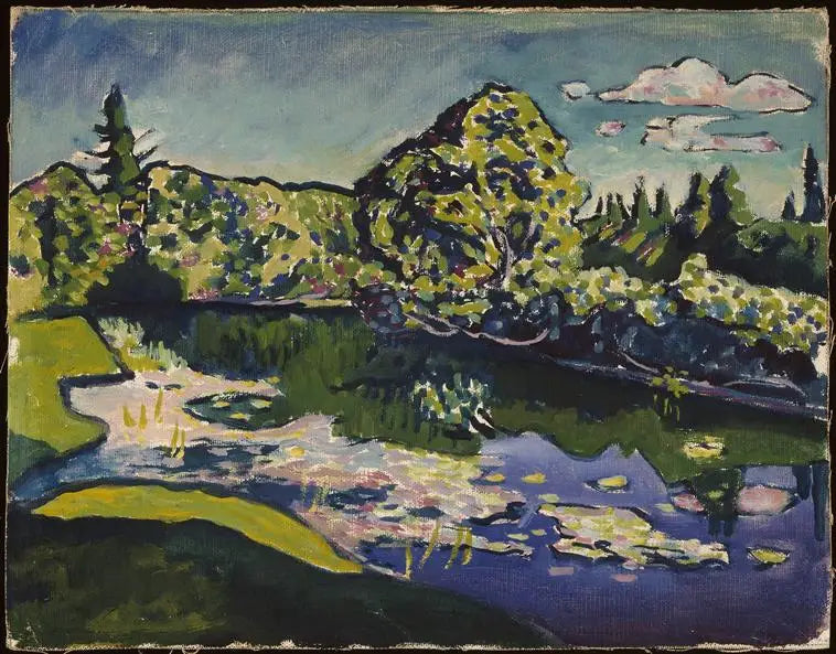Akhtyrka, staw w parku - Wasilij Kandinsky