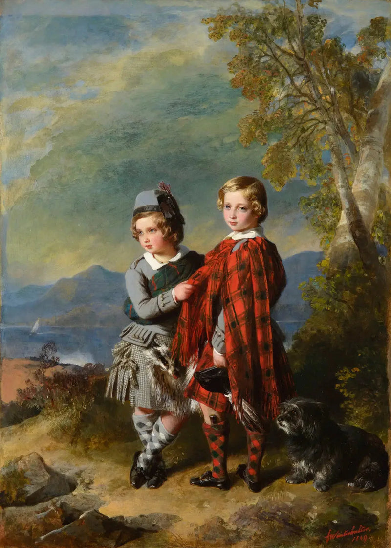 Albert Edward, książę Walii, z księciem Alfredem - Franz Xaver Winterhalter