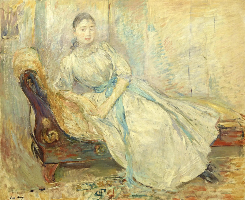 Albine Sermicoli w pracowni - Berthe Morisot