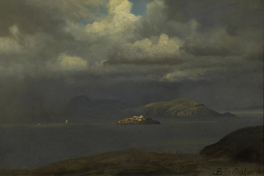 Alcatraz, Zatoka San Francisco - Albert Bierstadt