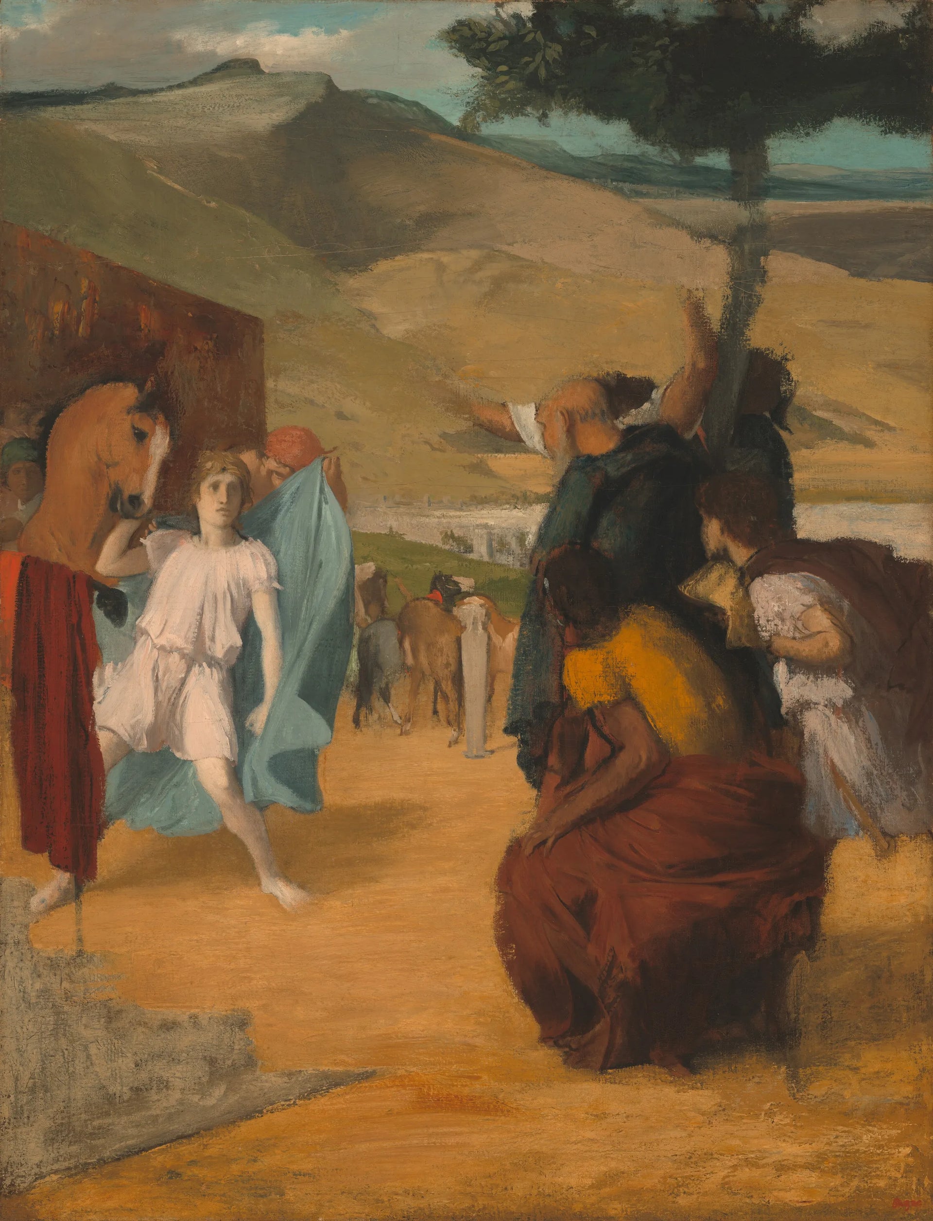 Alexandre et Bucéphale 1861–1862 par Edgar Degas – reproduction peinture à l’huile sur toile