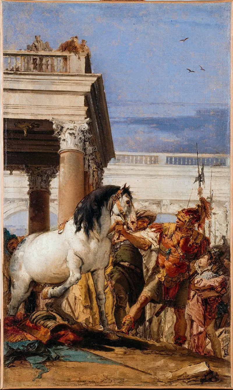 Aleksander i Bucefale - Giovanni Battista Tiepolo