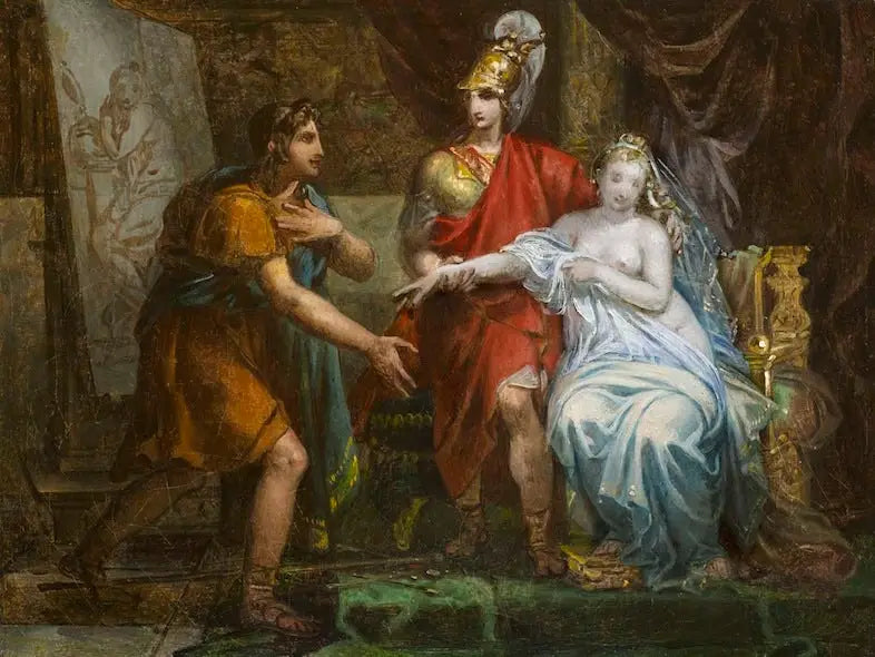 Aleksander Wielki oddający Campaspe Apellesowi - Charles Meynier