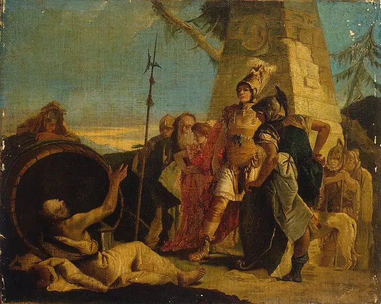 Aleksander Wielki i Diogenes - Giovanni Battista Tiepolo