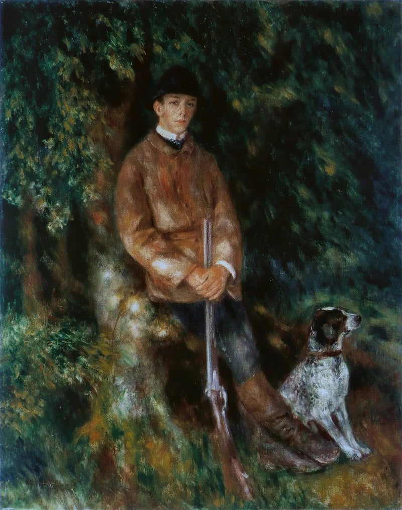 Portret Alfreda Bérarda z jego psem - Pierre-Auguste Renoir