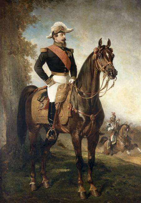 Portrait équestre de Napoléon III - Alfred de Dreux