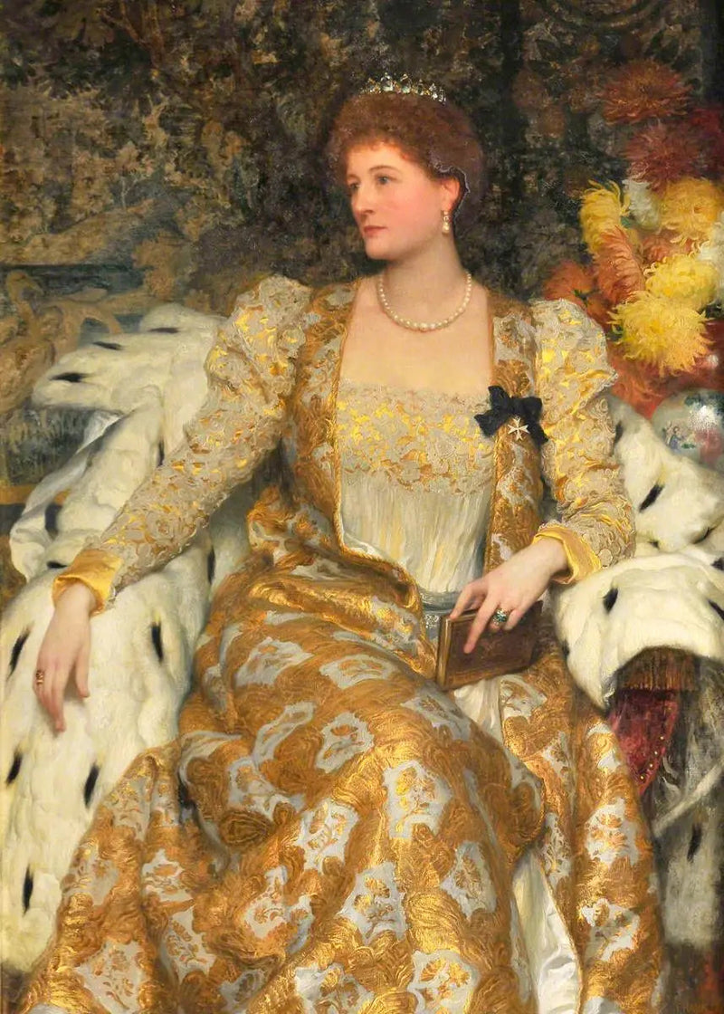 Alice Anne Graham-Montgomery, księżna Buckingham i Chandos oraz hrabina Egerton de Tatton (1847-1931) - Frank Bernard Dicksee