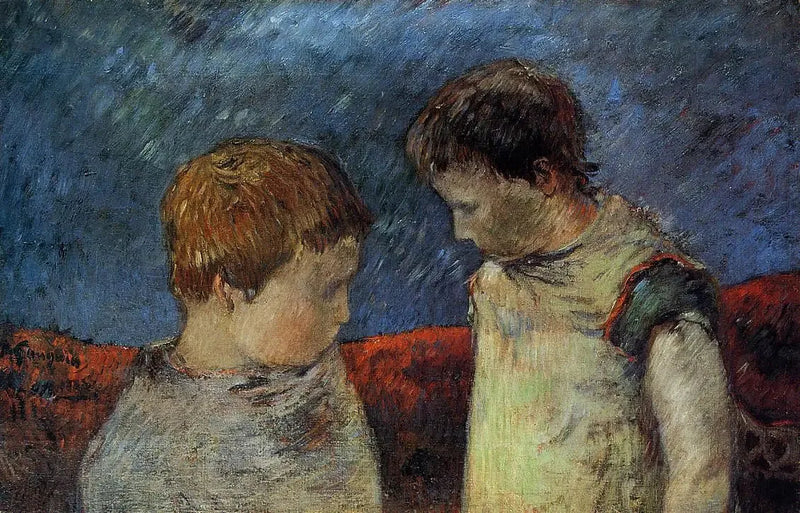Aline Gauguin i jeden z jego braci - Paul Gauguin
