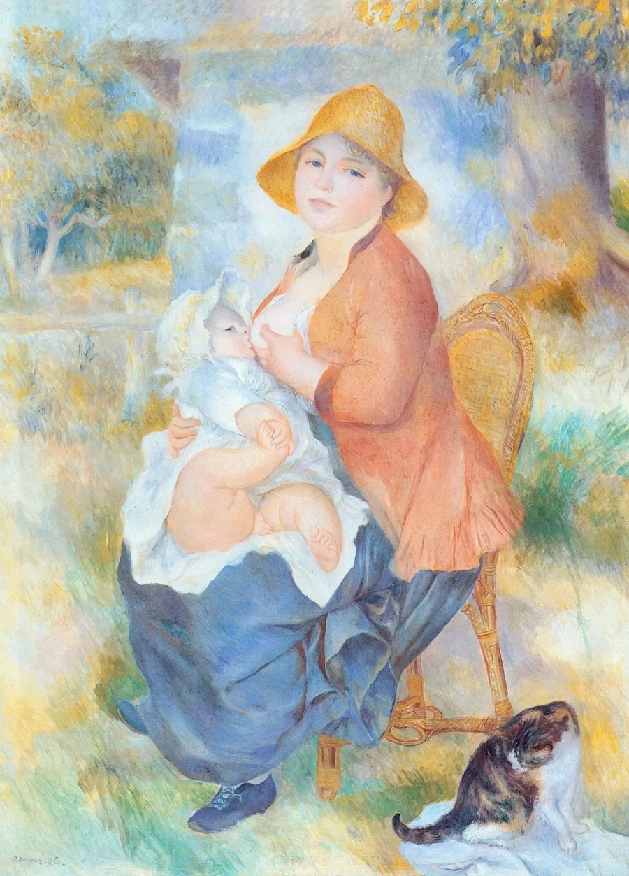 Aline Renoir karmiąca swojego syna Pierre'a - Pierre-Auguste Renoir