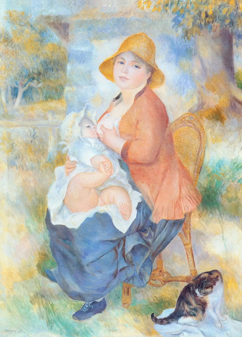 Aline Renoir karmiąca swojego syna Pierre'a - Pierre-Auguste Renoir